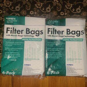 Kirby 204814 Micron Magic HEPA FILTER Vacuum Bags - 2 Pack of 6 12 Total Bags